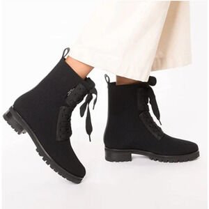 Kate spade new york Merigue Knit Combat Boots Size 5.5